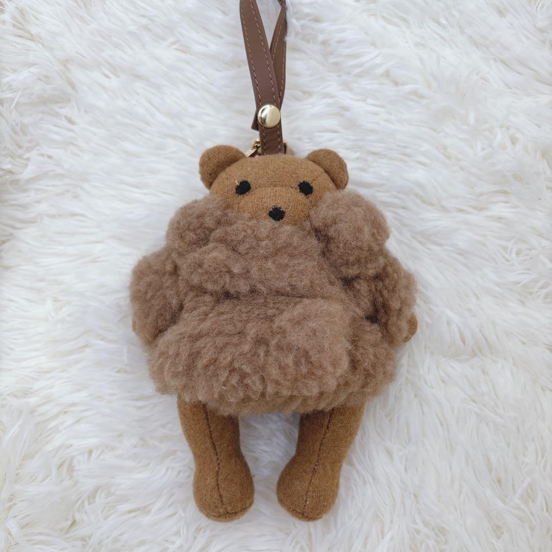 Max Mara マックスマーラ テディベア バッグチャーム くま ブラウン 茶