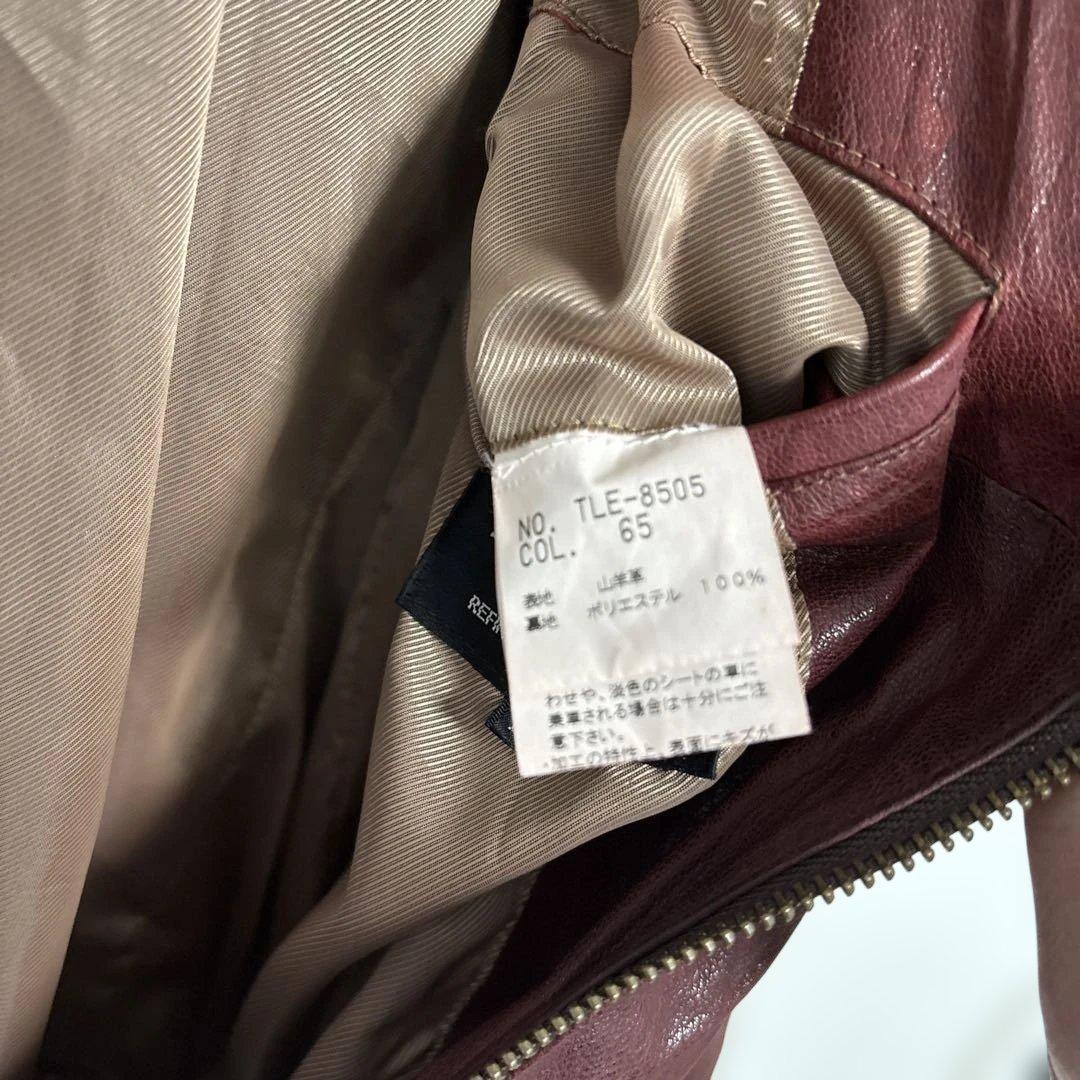 トルネードマート革ジャン赤系　レッド　ライダース　山羊革ゴートレザー　М