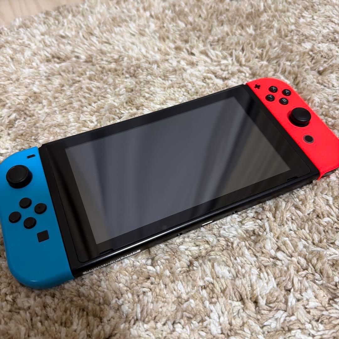 画面保護シール付 Switch 本体 周辺機器有 ケース入
