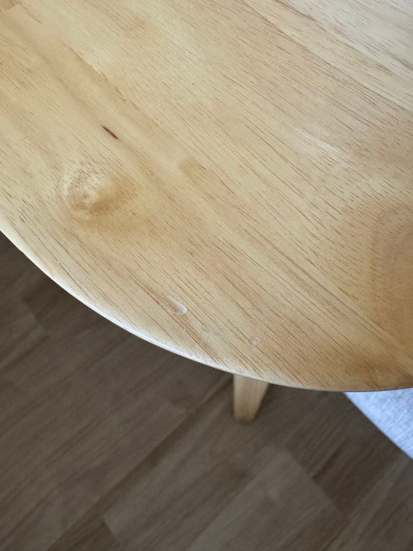 【ぴよ様】【横浜市引取】天然木ダイニングテーブルセット♡2人がけ♡ライトブラウン