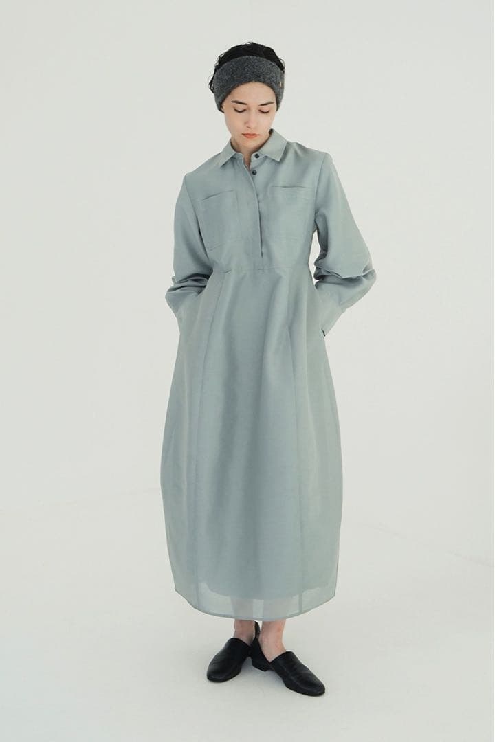 【clane】 FLUFFY SHEER SHAPE ONEPIECE 2