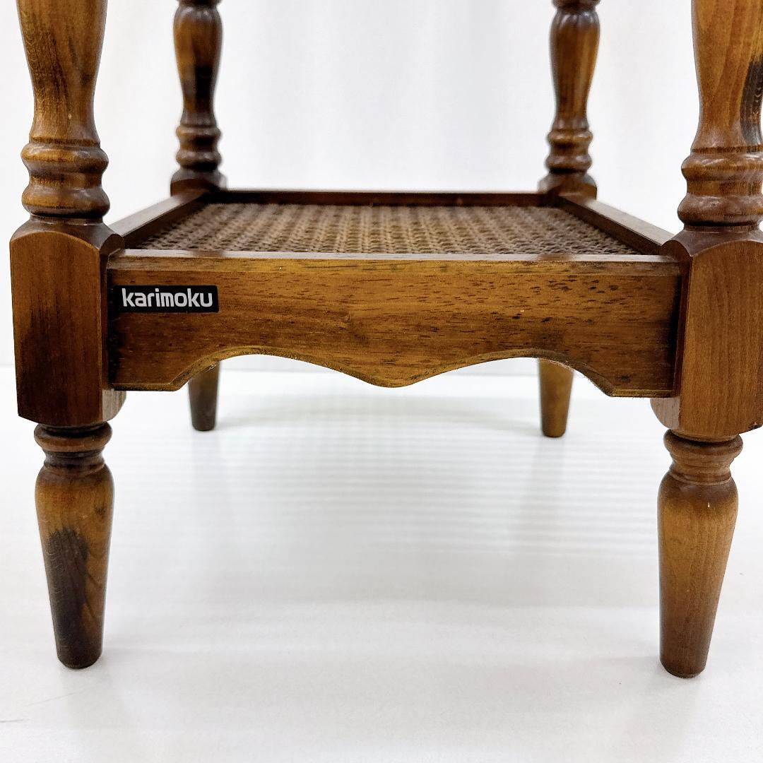 【美品】karimoku　カリモク コロニアル 花台 コーヒーテーブル
