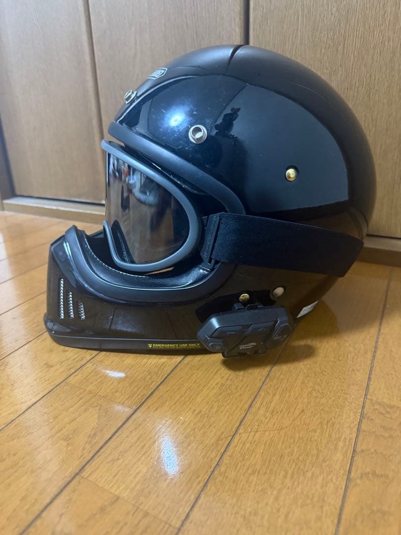ex-zero SHOEI ブラック フルフェイスヘルメット　M箱あり