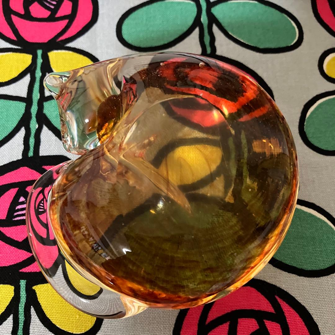 ☆ペーパーウエイト　ねこ　ガラス☆