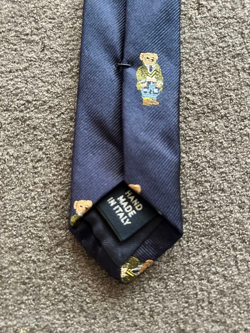 ラルフローレン　ネクタイ　シルク　ポロベア　Polo ベア シルクツイル タイ