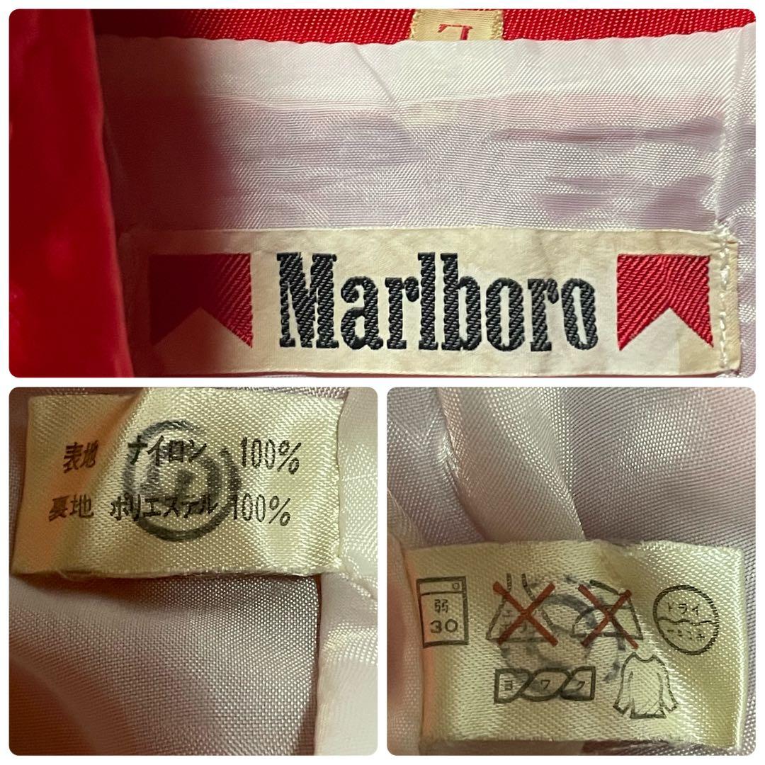 90s レーシングジャケット マルボロ シェブロン L YKK 赤 ヴィンテージ