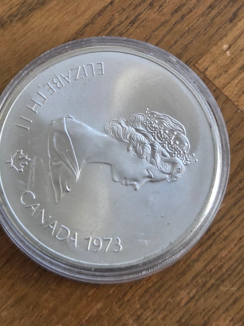 カナダ連邦　モントリオールオリンピック　記念10ドル銀貨　1976