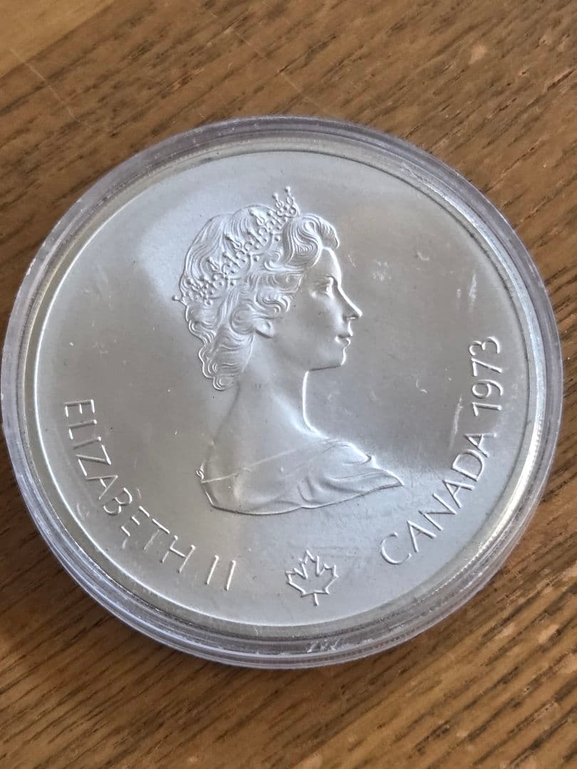 カナダ連邦　モントリオールオリンピック　記念10ドル銀貨　1976
