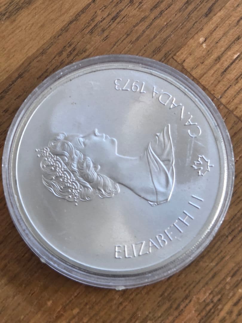 カナダ連邦　モントリオールオリンピック　記念10ドル銀貨　1976