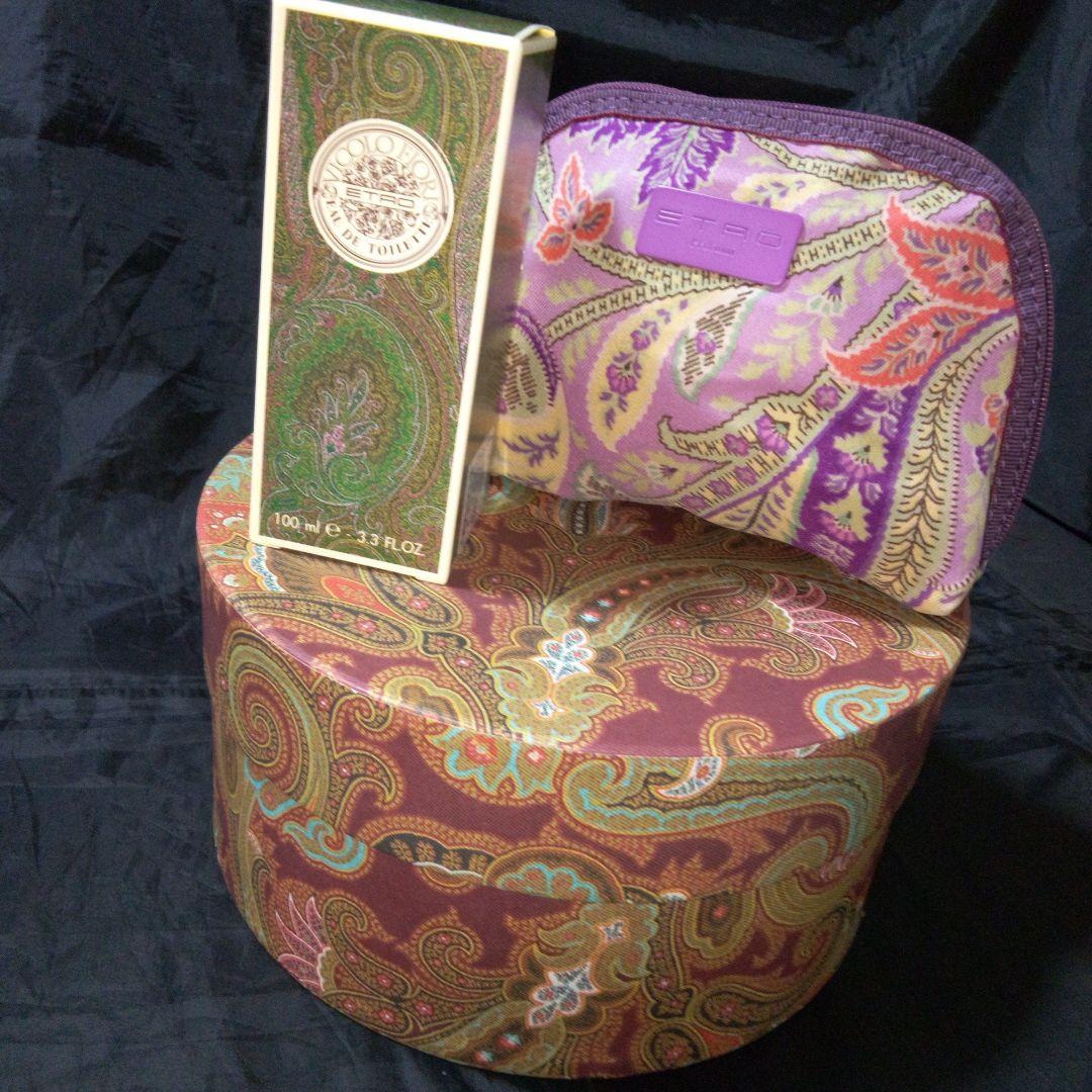 ETRO エトロ ヴィッコロフィオリ オードトワレ ポーチ 円形ボックスセット