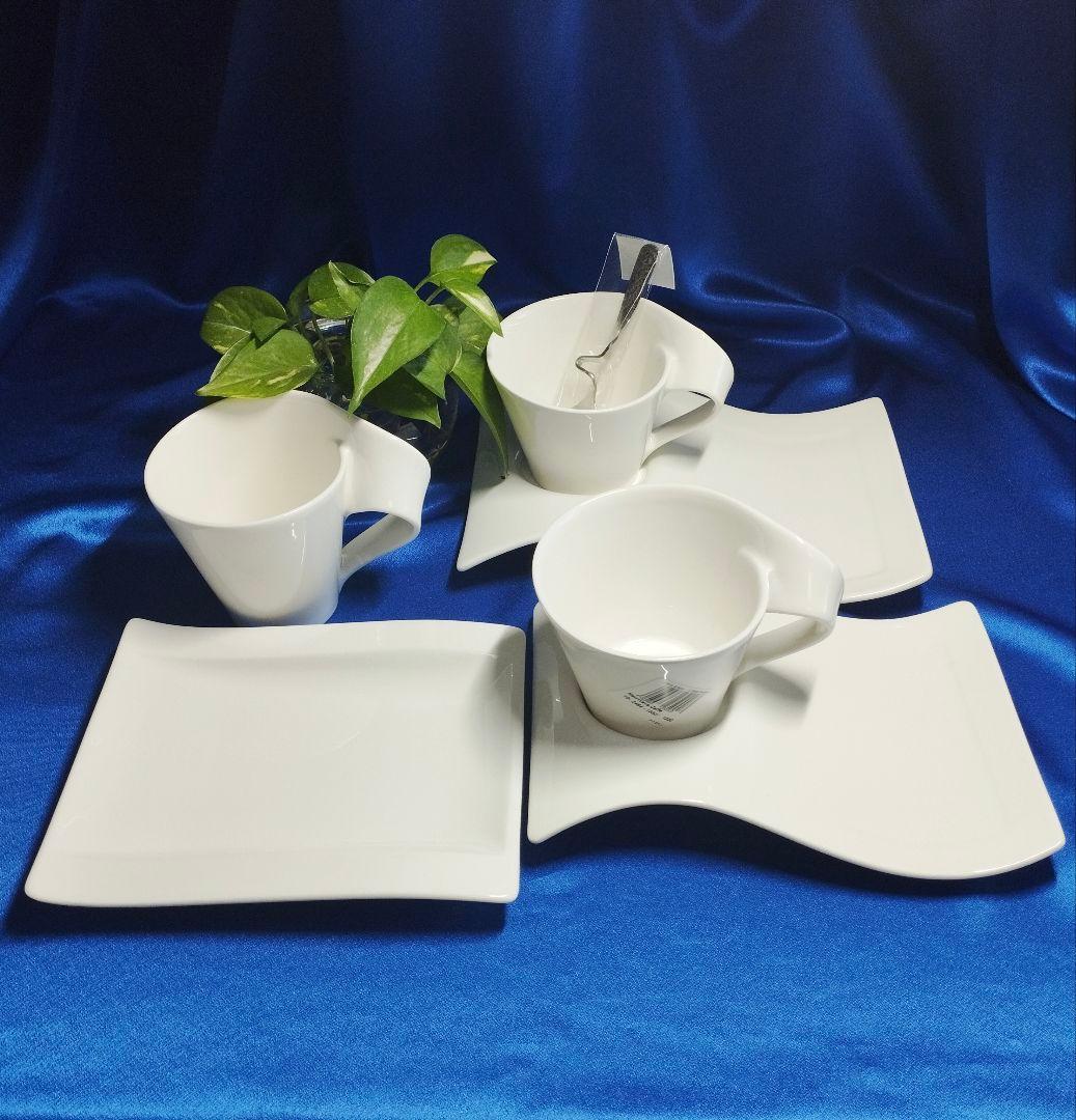 【未使用】ビレロイ&ボッホ『ニューウェイブ／　C＆C＋スプーン、プレート&マグ』