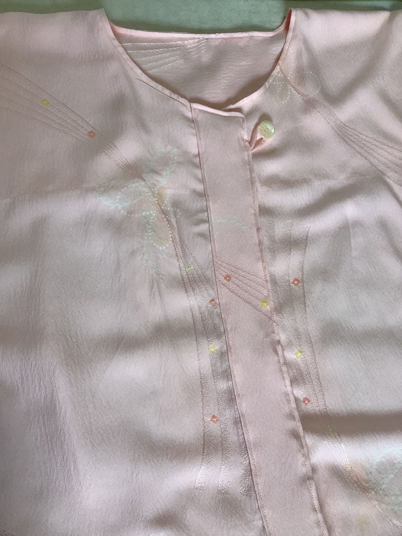 長襦袢反物から仕立てたシルクパジャマ　⑫