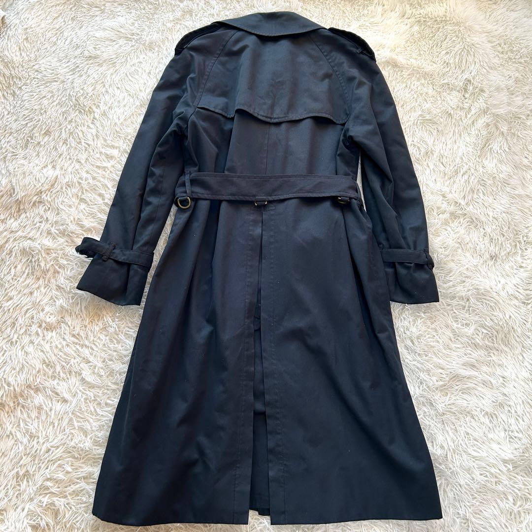 Burberry バーバリー　トレンチコート　ベルト付き　ネイビー　M相当