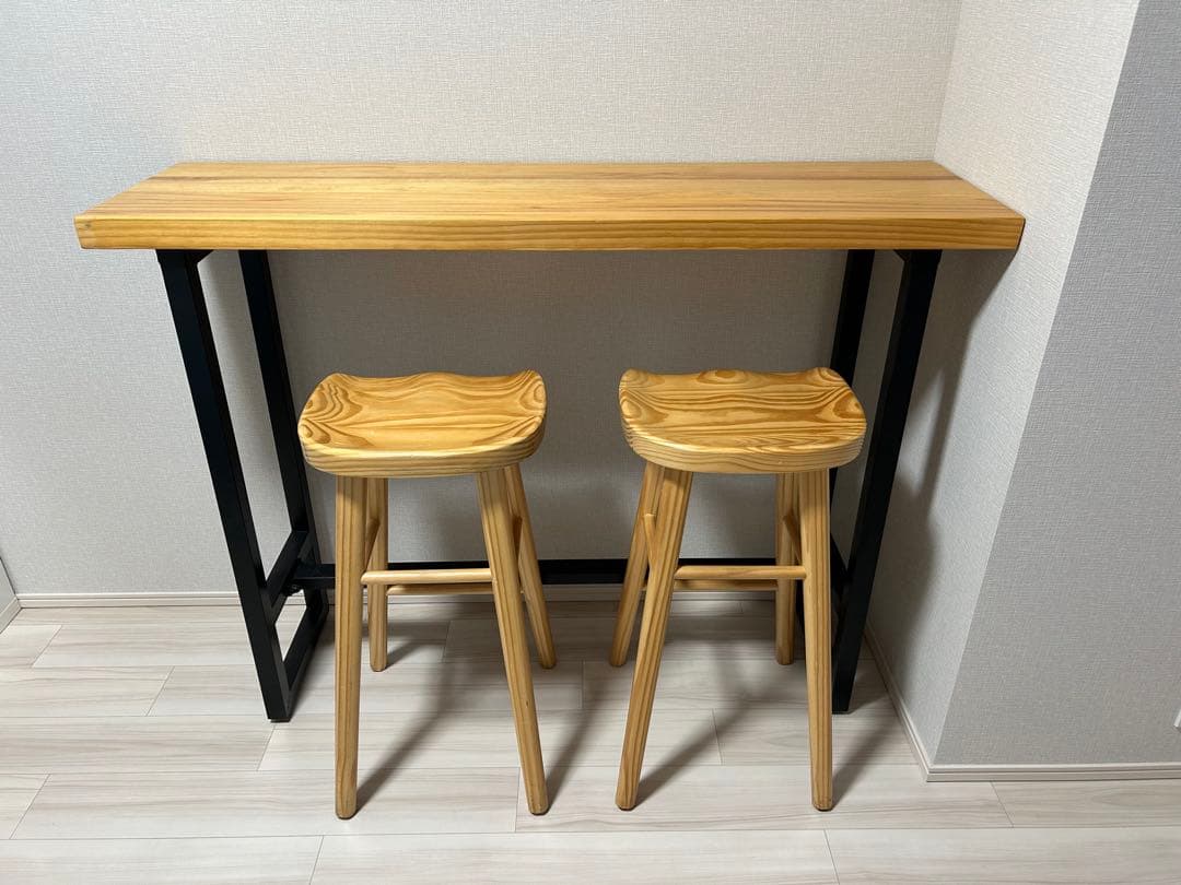 木製カウンターテーブル