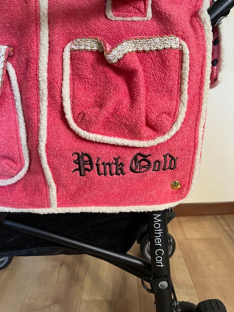 マザーカート ミニバギーパリエロ キャリーカートペットカート ピンクゴールド