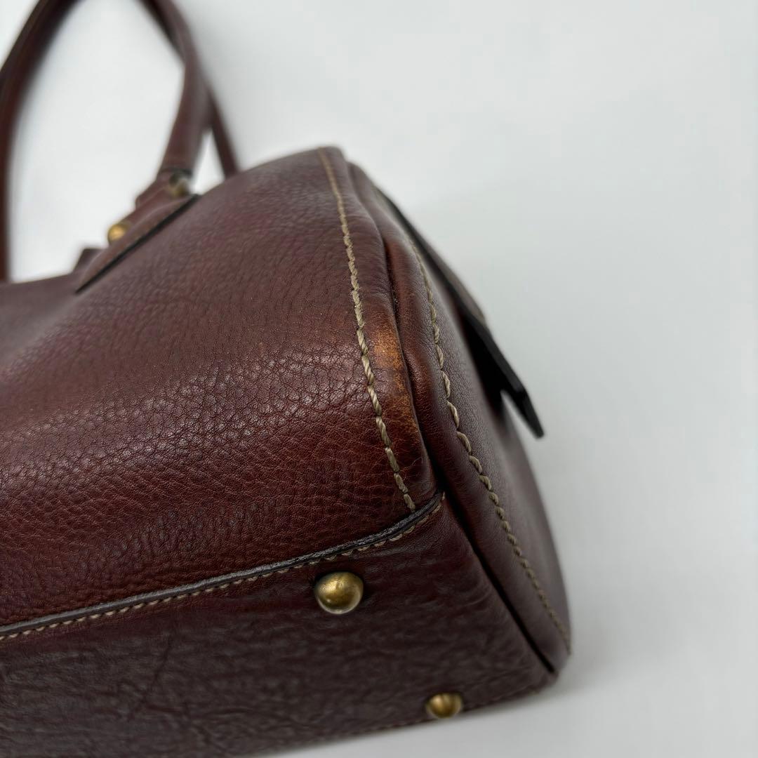 土屋鞄製造所 トーンオイルヌメ ミニボストンバッグ　男女兼用　ユニセックス