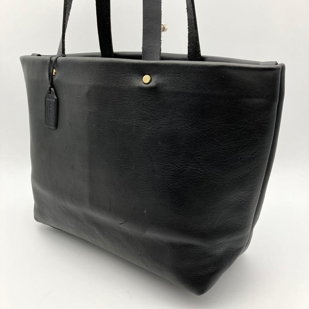 HERZ ヘルツ トートバッグ　オールレザー　肩掛け　ブラック　メンズ