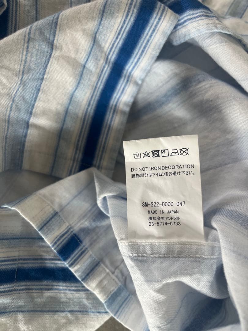 SAINT Mxxxxxx シャツ ストライプ パジャマ セントマイケル　L