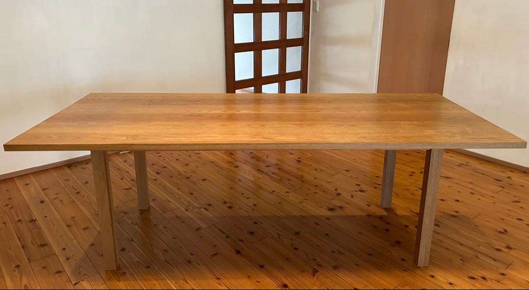 無印良品 MUJI ダイニングテーブル 220 オーク無垢材