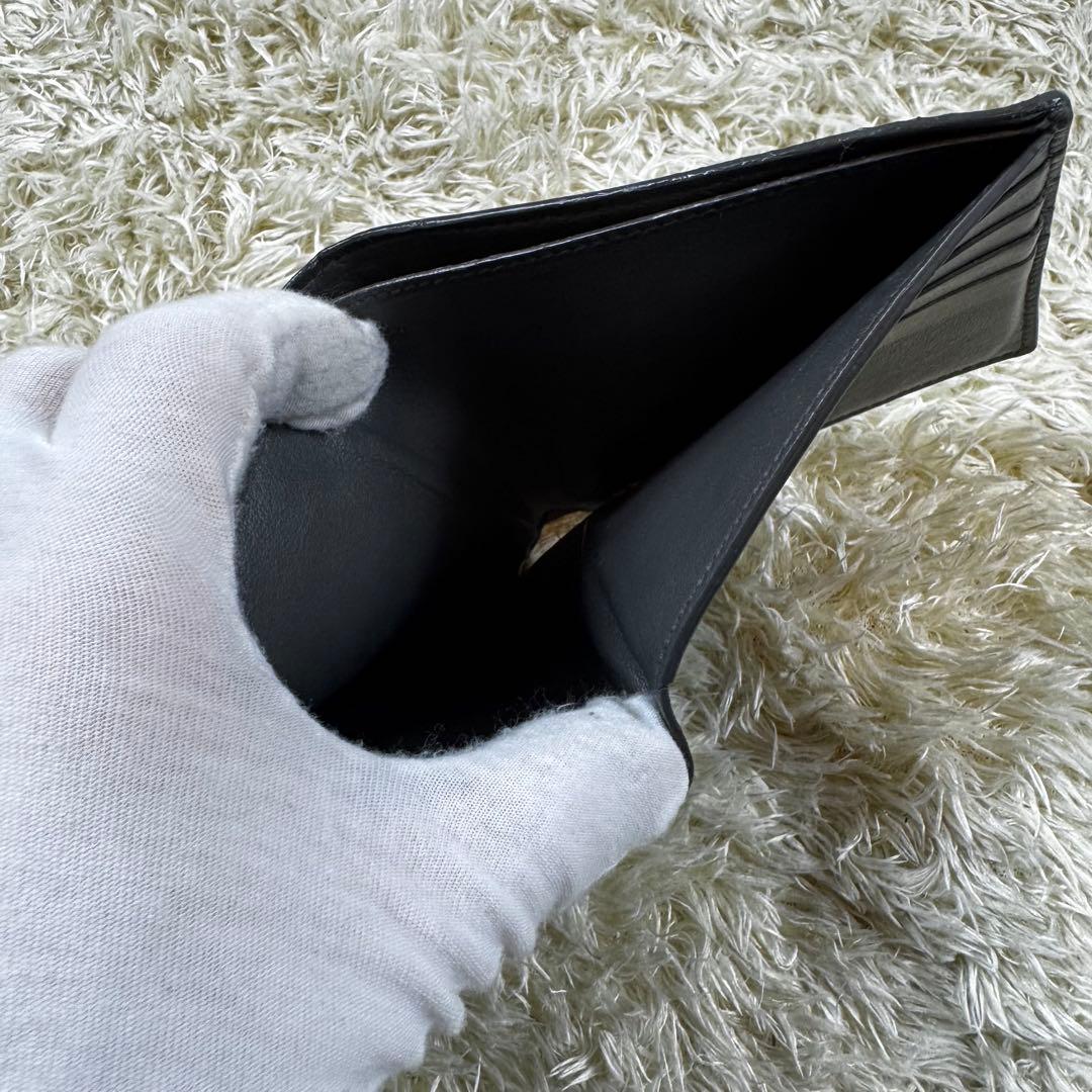 大人気✨ボッテガヴェネタ　二つ折り財布　マキシイントレ　グレー　札入れ