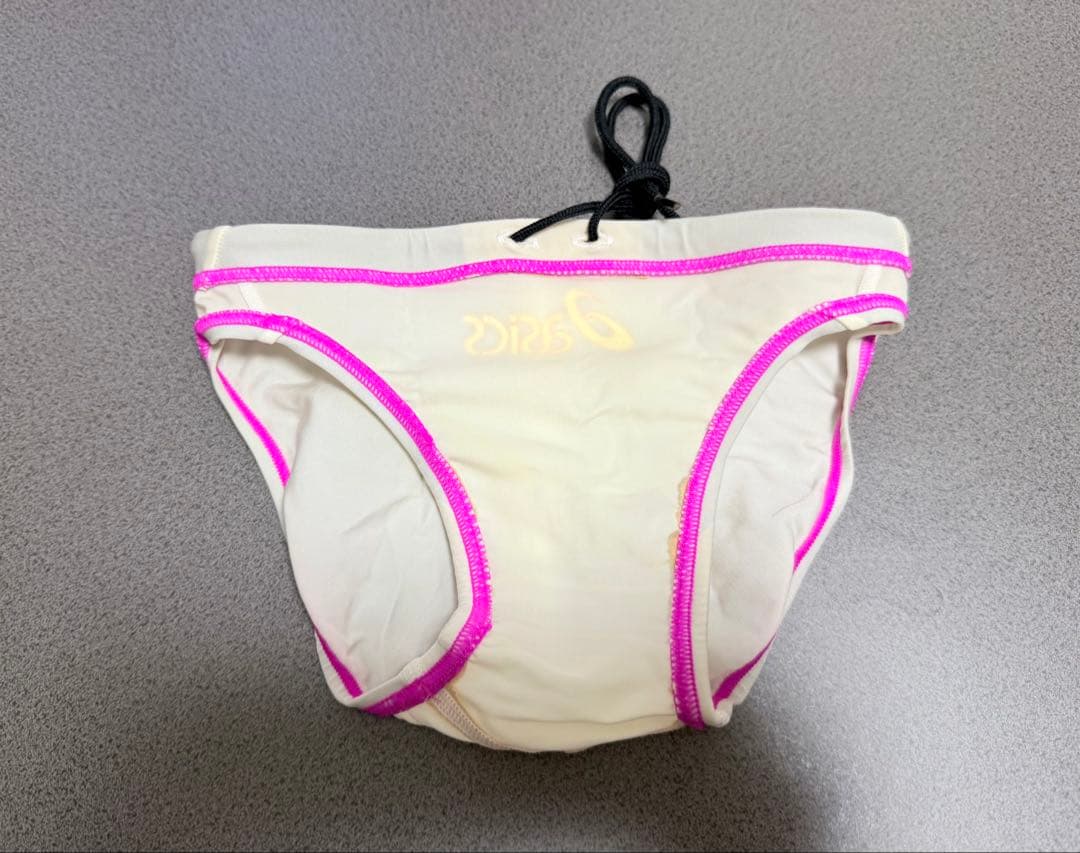 asics 競泳水着 ホワイト/ピンク SSSサイズ