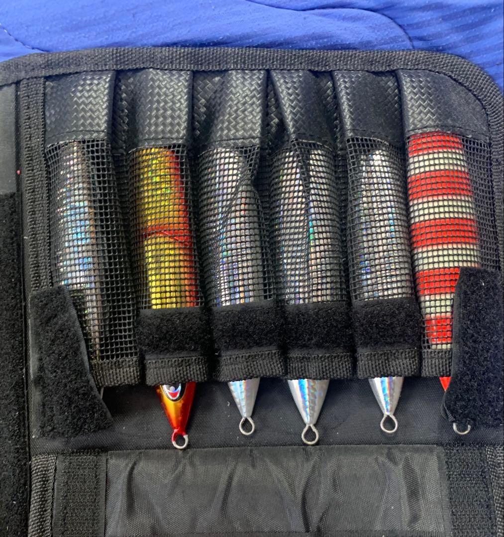 スロージギング メダルジグ、バッグ、フックセット 180g〜380g