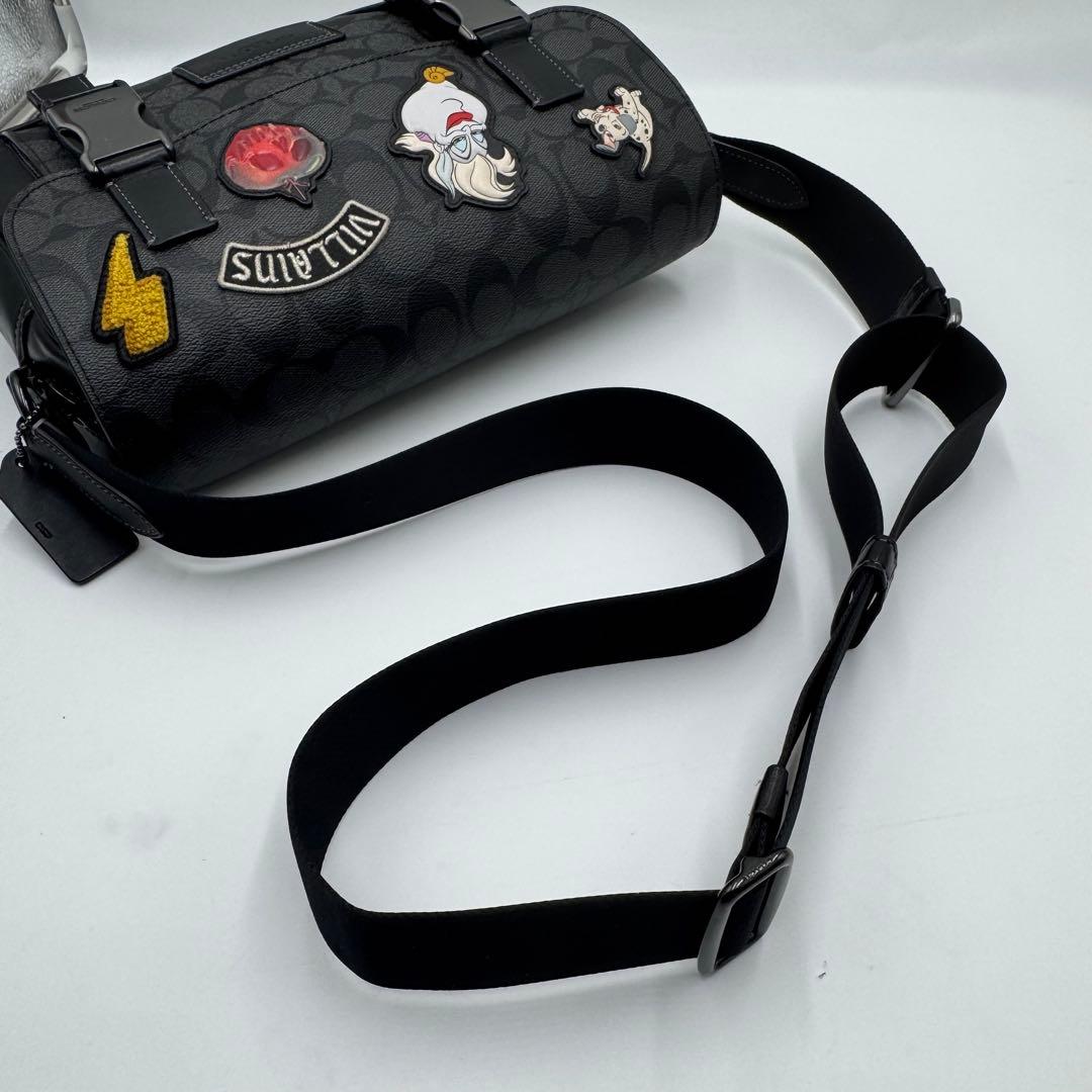 極美品✨ コーチ メッセンジャーバッグ トラック ディズニー ヴィランズ 黒