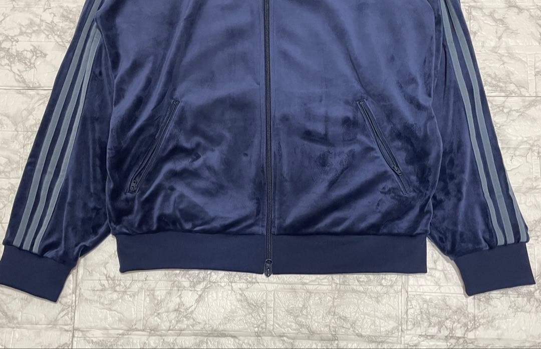 Lサイズ　ベッケンバウアー　ネイビー　トラックジャケット　ベロア