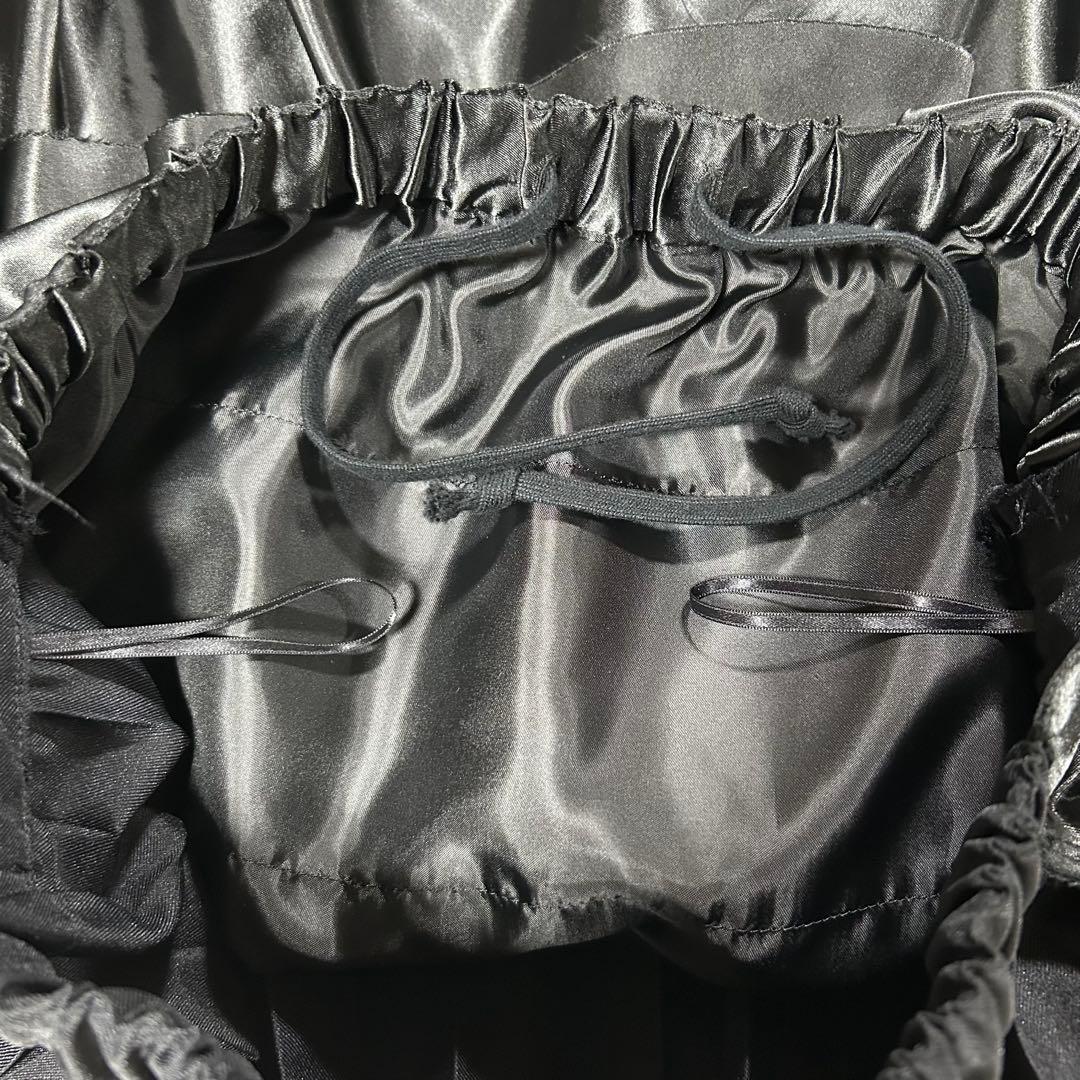 BLACKCOMMEdesGARCONSスリットフリルスカートS美中古