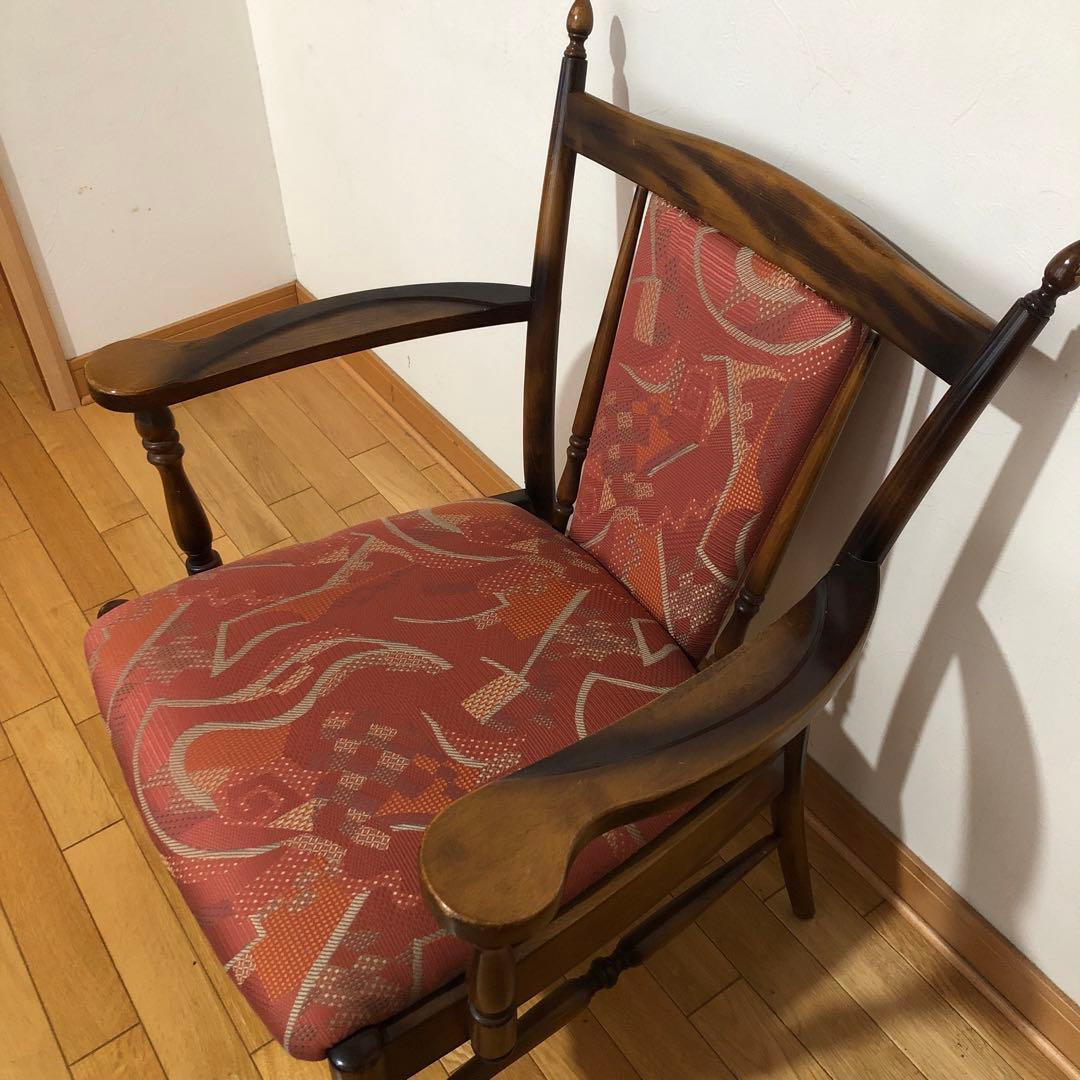ヴィンテージ カリモク コロニアル アームチェア 椅子 1脚 応接　②