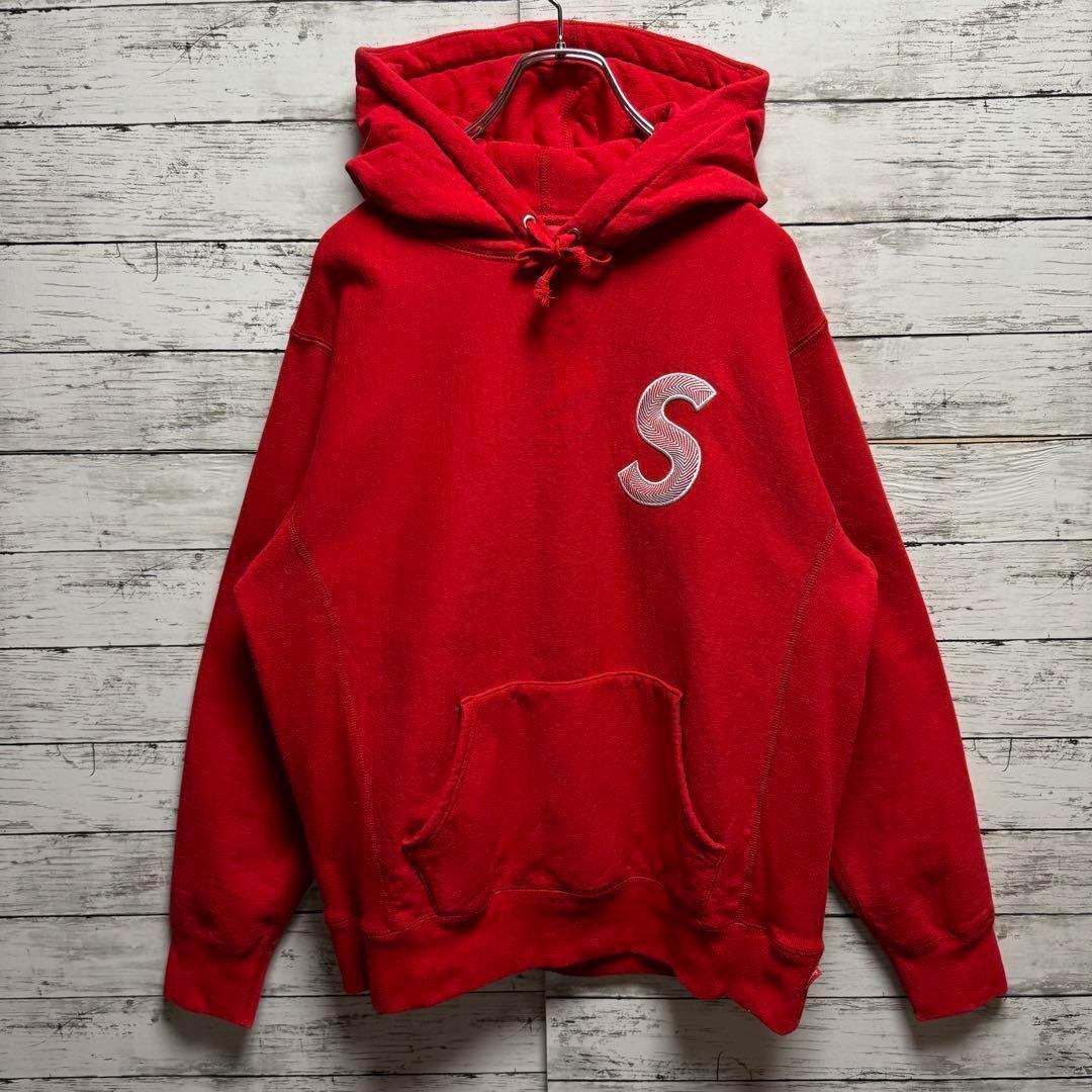 422【即完売モデル】シュプリーム　Sロゴ　刺繍ロゴ　レア　入手困難　パーカー