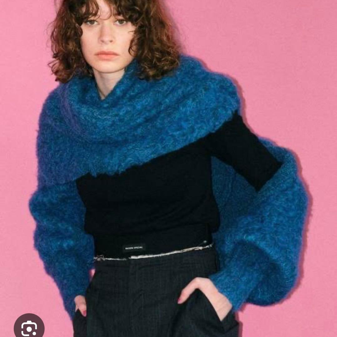 2WAYボレロストール　MAISON SPECIAL/メゾンスペシャル ブルー