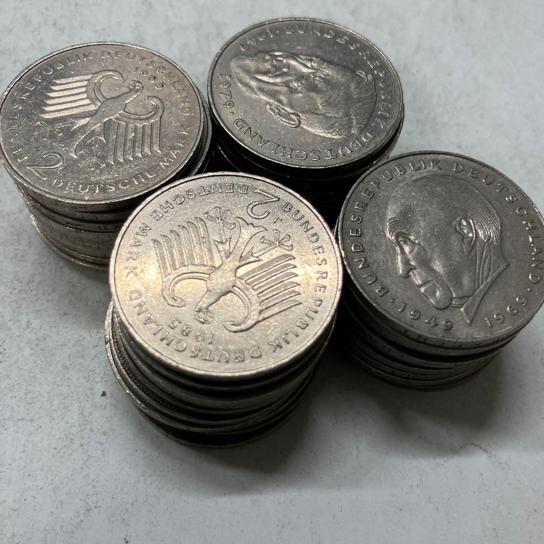 ドイツ　2マルク　　古銭　まとめ売り