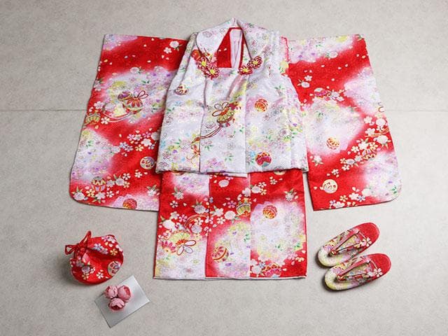 七五三 着物 被布 3歳女の子 フルセット 01521N