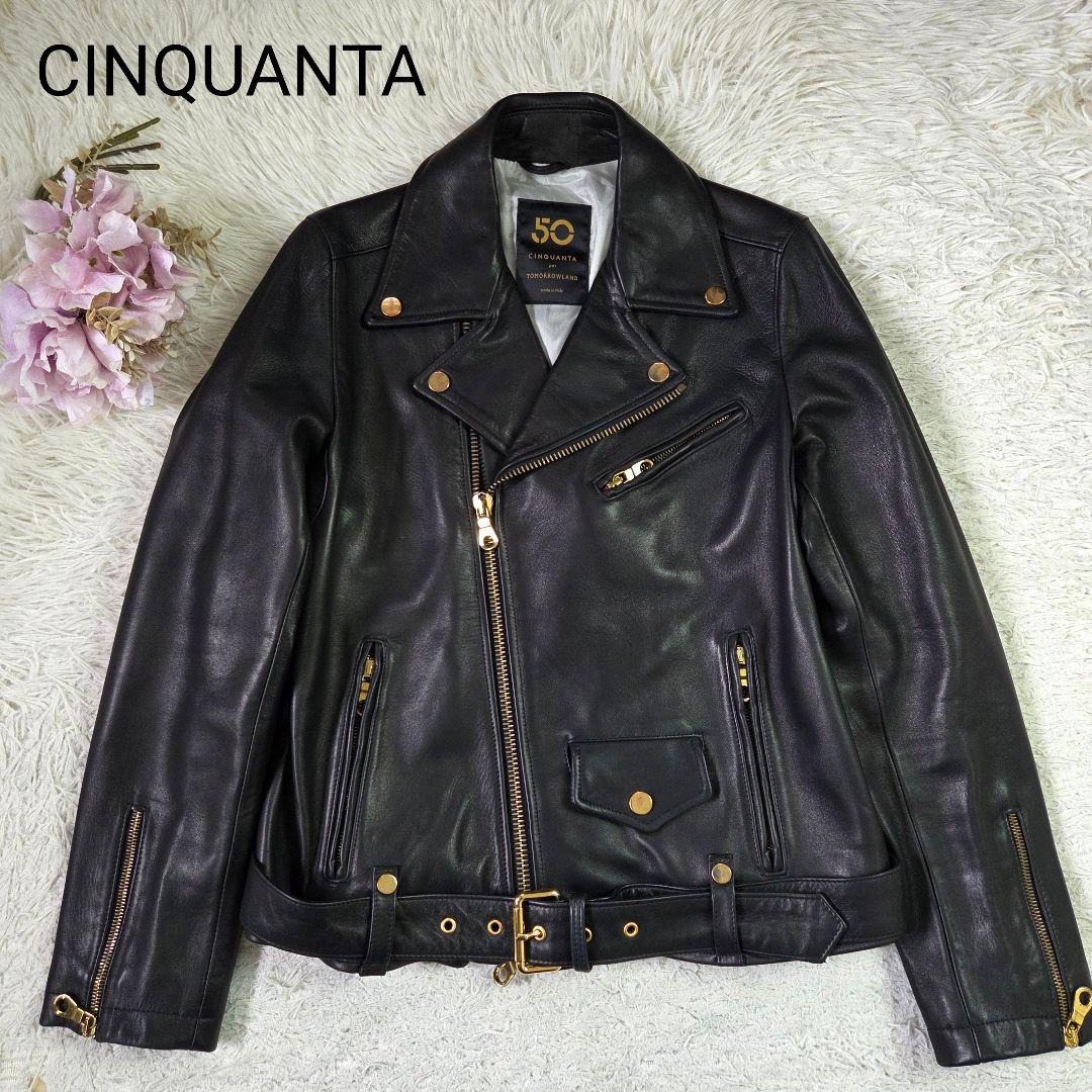 極美品 チンクアンタ トゥモローランド別注 ラムレザー ライダースジャケット M