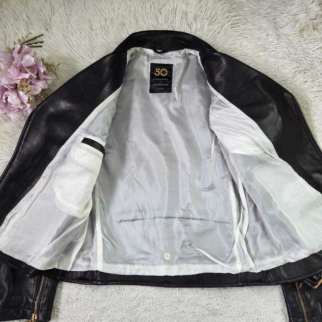 極美品 チンクアンタ トゥモローランド別注 ラムレザー ライダースジャケット M