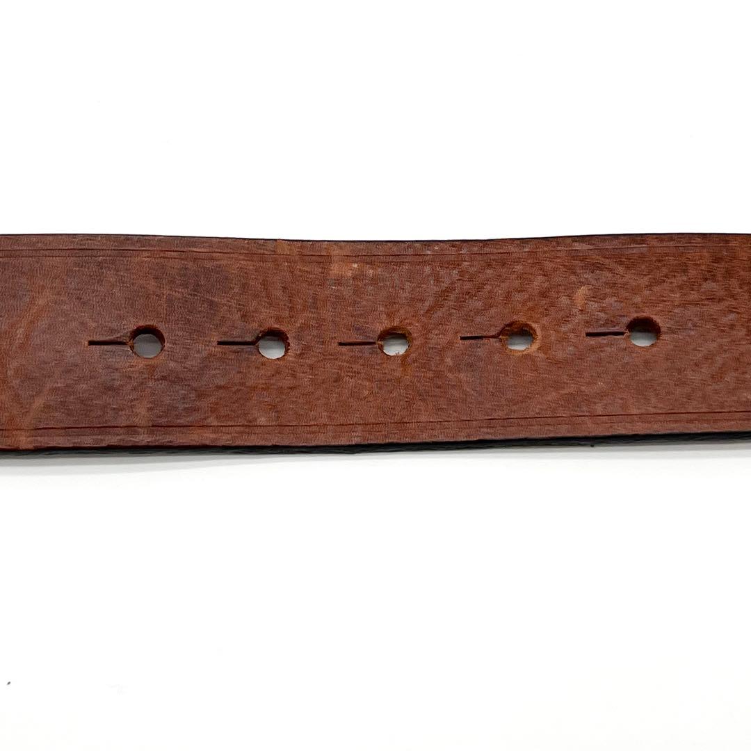 【美品】Dsquared2 Ladyロゴ レザーベルト　ブラウン