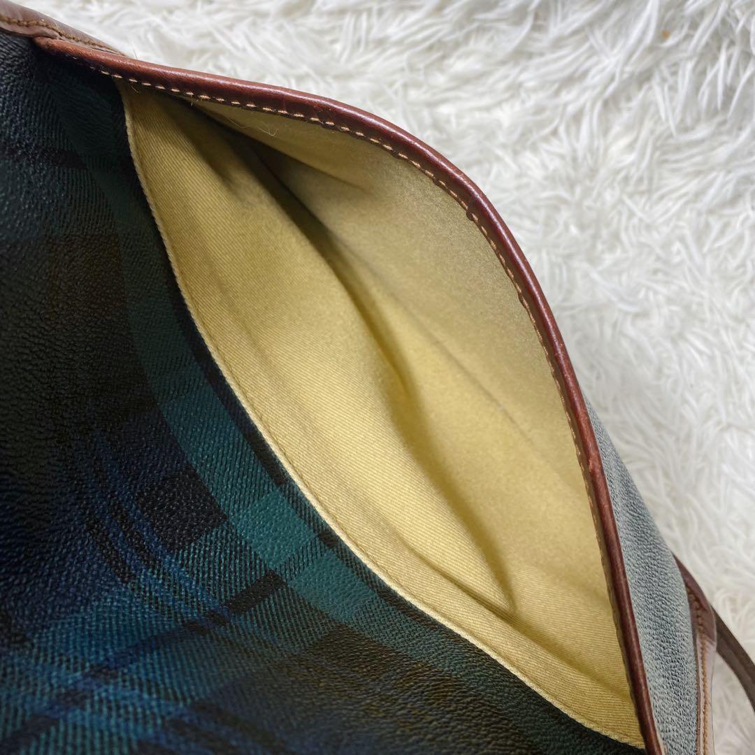 90s ポロラルフローレン メッセンジャーバッグ　ショルダー　ブラックウォッチ