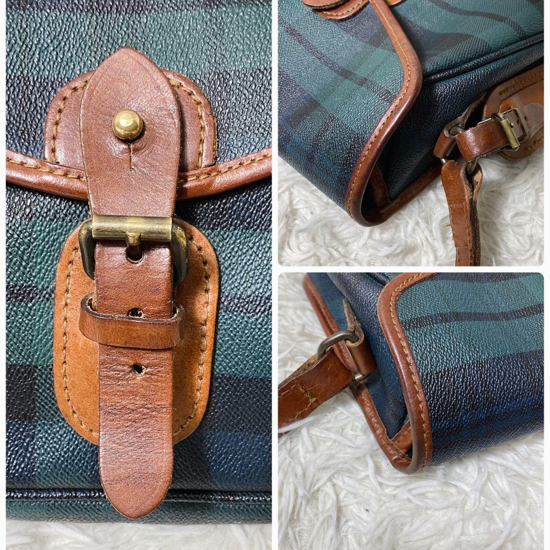 90s ポロラルフローレン メッセンジャーバッグ　ショルダー　ブラックウォッチ