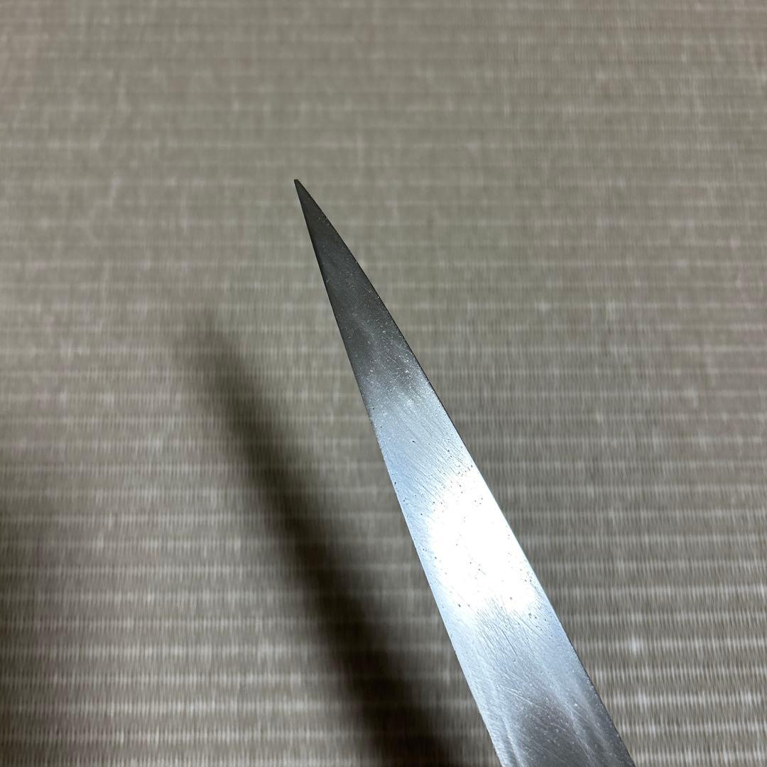 源正吉　柳刃　包丁　和包丁　白鋼　霞　水牛柄　刺身包丁