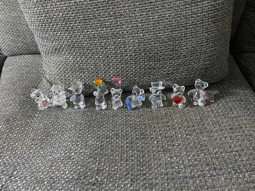 スワロフスキー☆新品同様テディベア9点フラワー3点 国内正規品☆12点セット激安