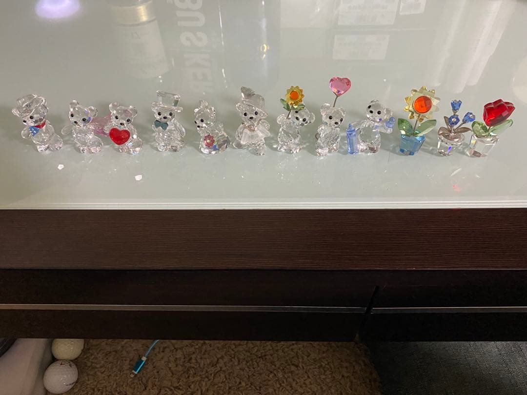 スワロフスキー☆新品同様テディベア9点フラワー3点 国内正規品☆12点セット激安