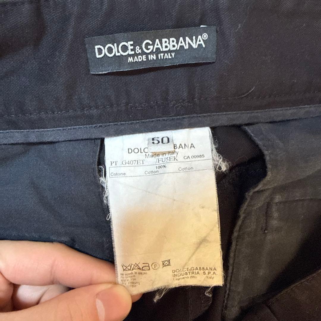 00s D&G ニット切替 カーゴパンツ ブラック アーカイブ