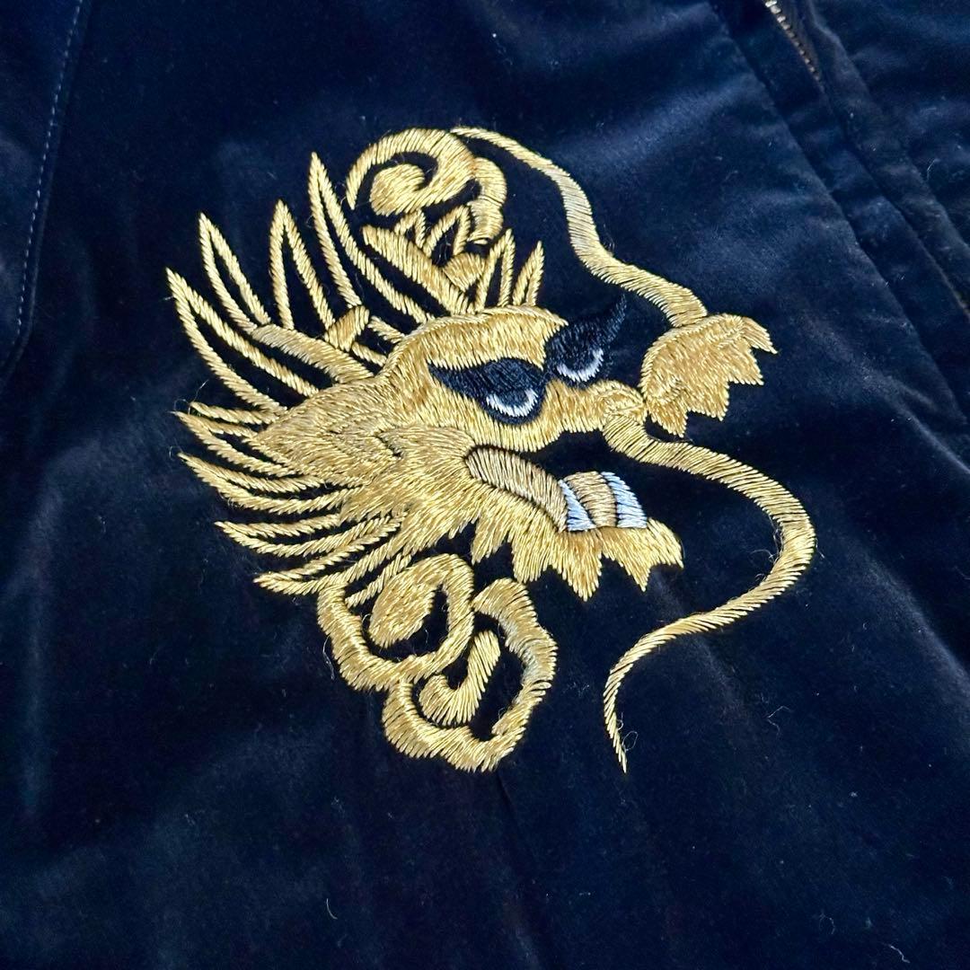 【超希少品】WAREHOUSE レプリカ 龍刺繍スカジャン vintage 古着
