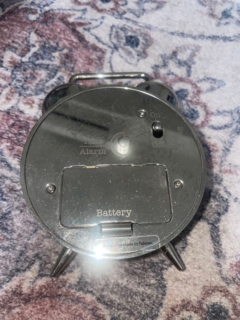 ぼ*び様 Tiffany & Co. ティファニー 置時計 目覚まし時計シルバー