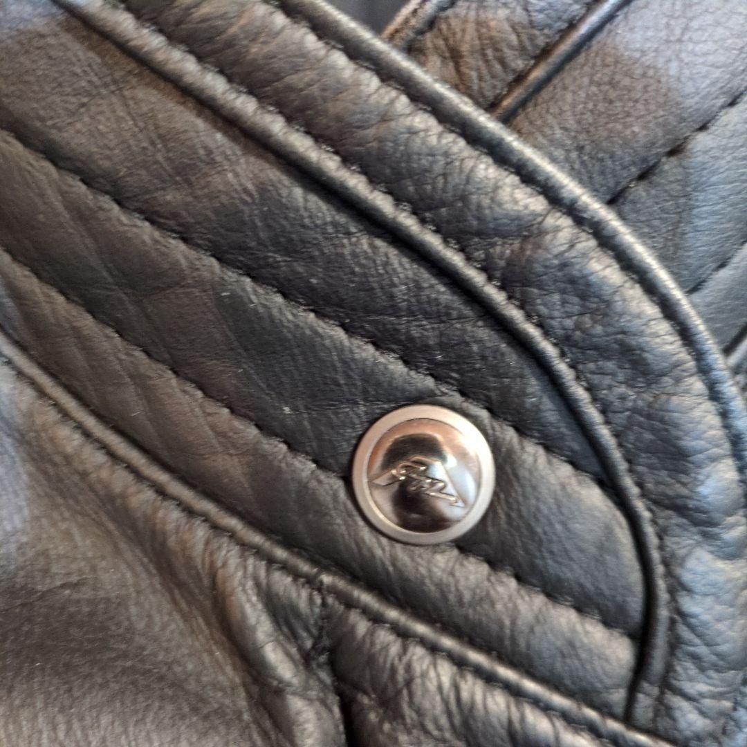 ハーレーダビッドソン ウイリーGモデル USA製 レザージャケット 本革 黒 L