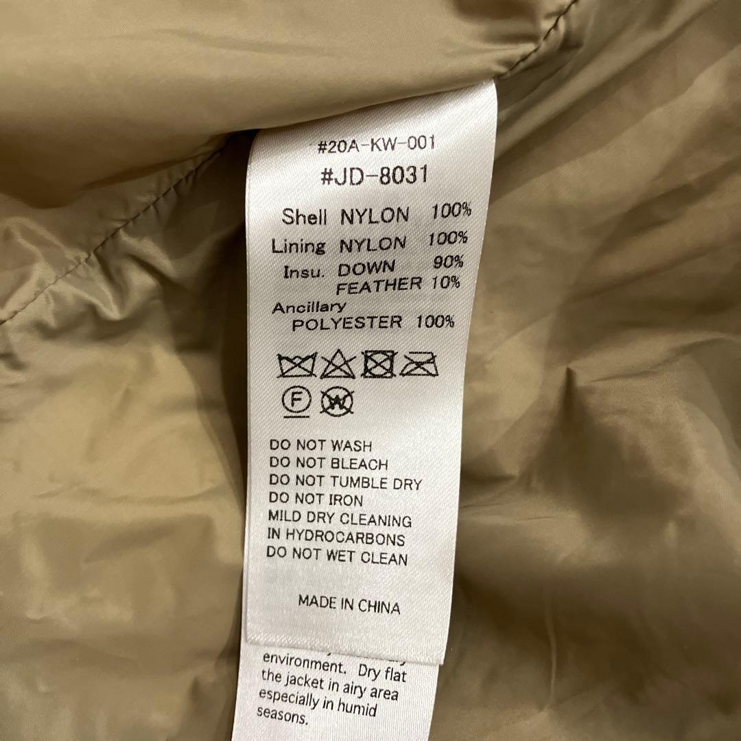 専用。DANTON ダントン フード付ミドルダウンジャケット キャメル38サイズ