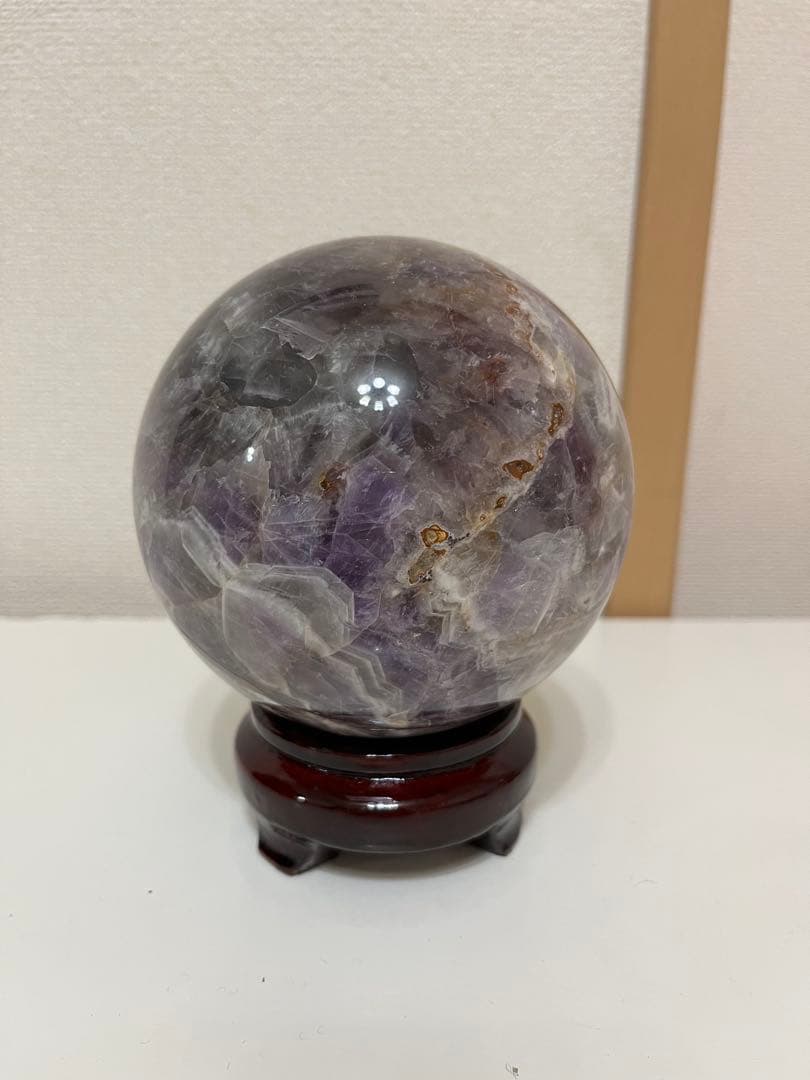 パワーストーン　アメジスト　水晶　131mm ブラジル産　2411-15a-1
