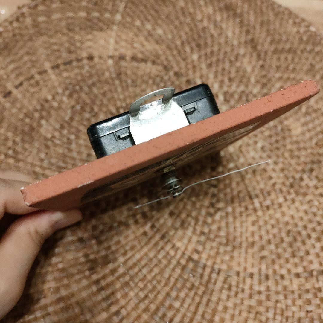 ♥新品 アメリカ アンティーク 置時計 掛時計 タイルクロック テラコッタ
