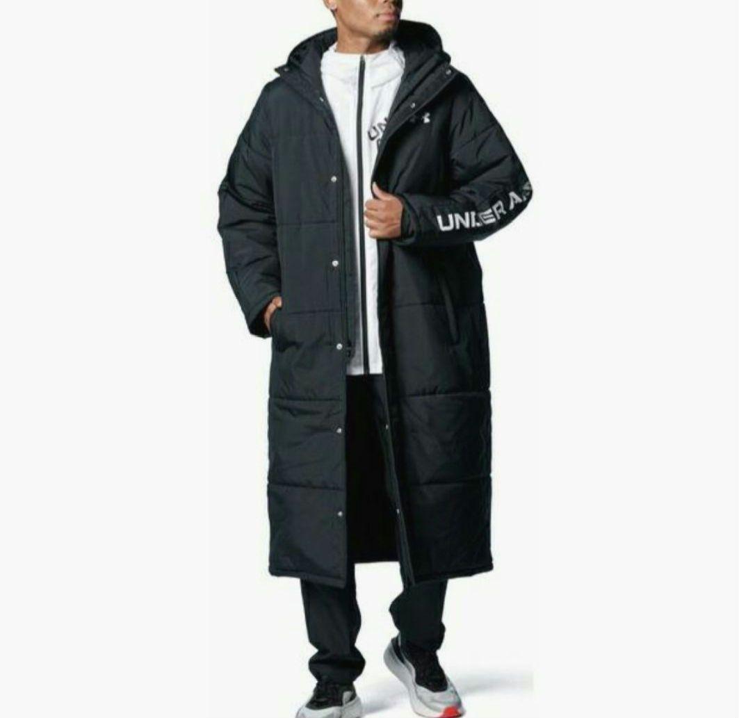 アンダーアーマー ベンチコート ロングコート 大きいサイズ 2XL ブラック 黒